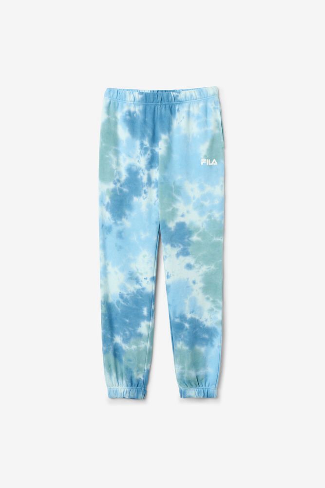 Fila Pants Womens Blue - Raleigh Tie Dye Jogger - Philippines 1239754-MN